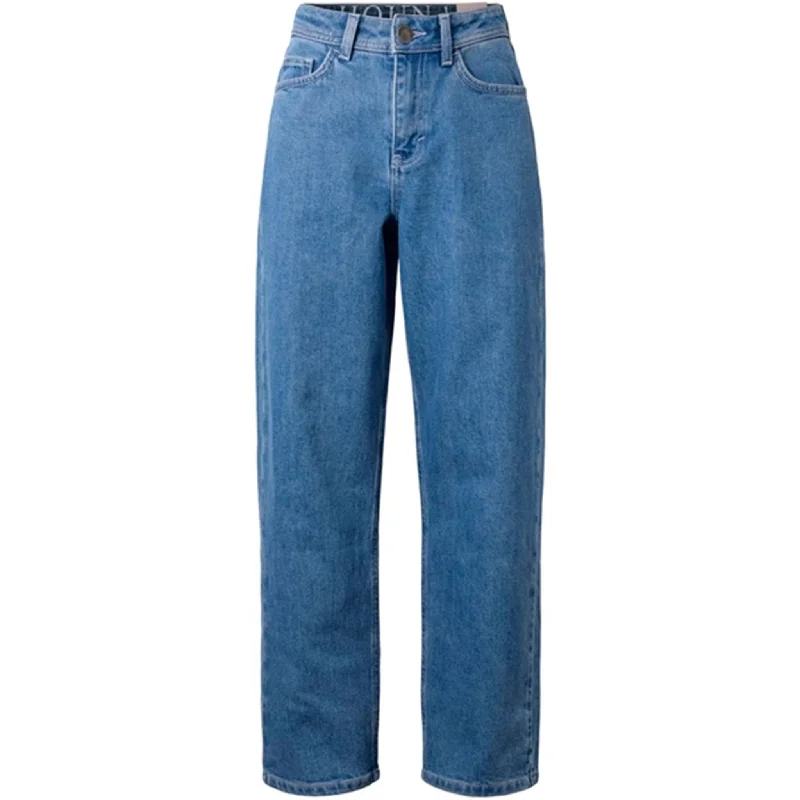 Denim Jeans for Durability -HOUNd Baggy Jeans Medium Blue Denim