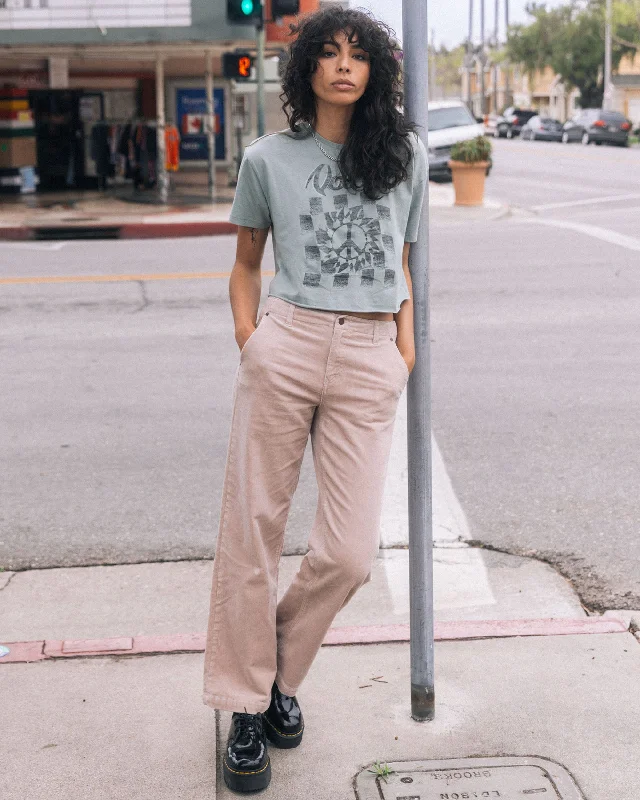 Wide Leg Jeans for Comfort -1991 Stoned Low Rise Jeans - Mushroom