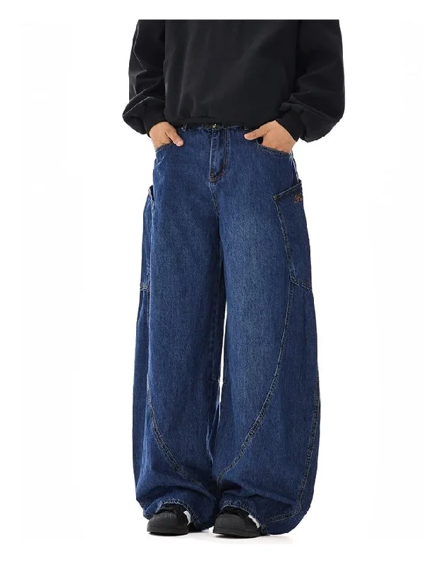 Shopping Jeans for Convenient -Oversized Pocket Baggy Jeans