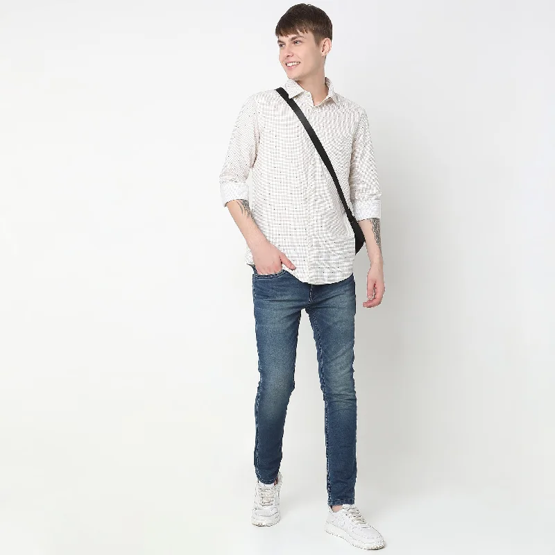 Faded Jeans for Laid-back -Slim Fit Jeans