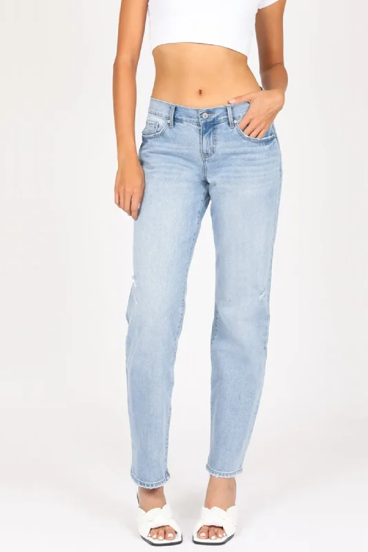 Stretch Jeans for Flexibility -Vintage Reunion Low Rise Baggy Jeans - Nostalgic Light