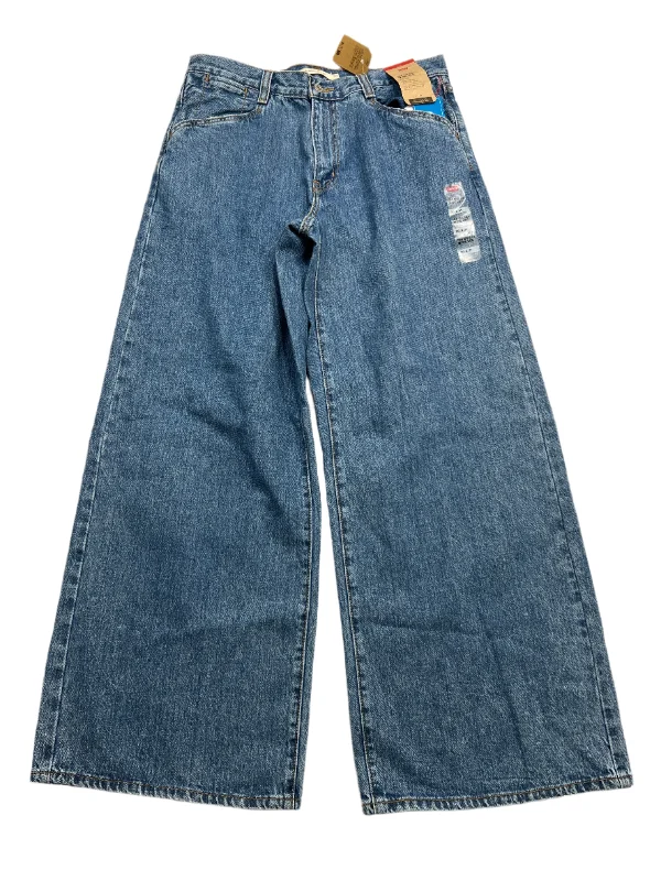 Frayed Hem Jeans for Edgy -New! ‘94 Baggy Jeans’ Wide Leg By Levis In Blue Denim, Size: 30x31