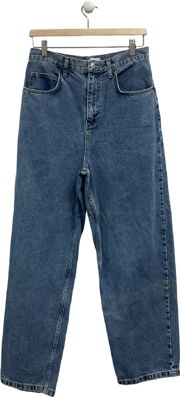 Dark Wash Jeans for Elegance -Topshop Blue Baggy Jeans W30