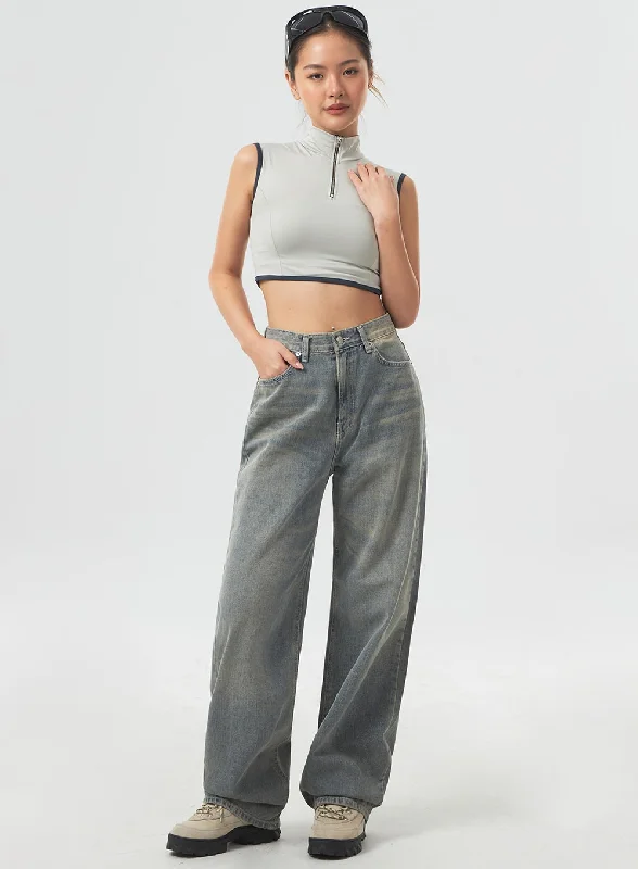 Slim Boyfriend Jeans for Hybrid -High Waist Jeans CM329