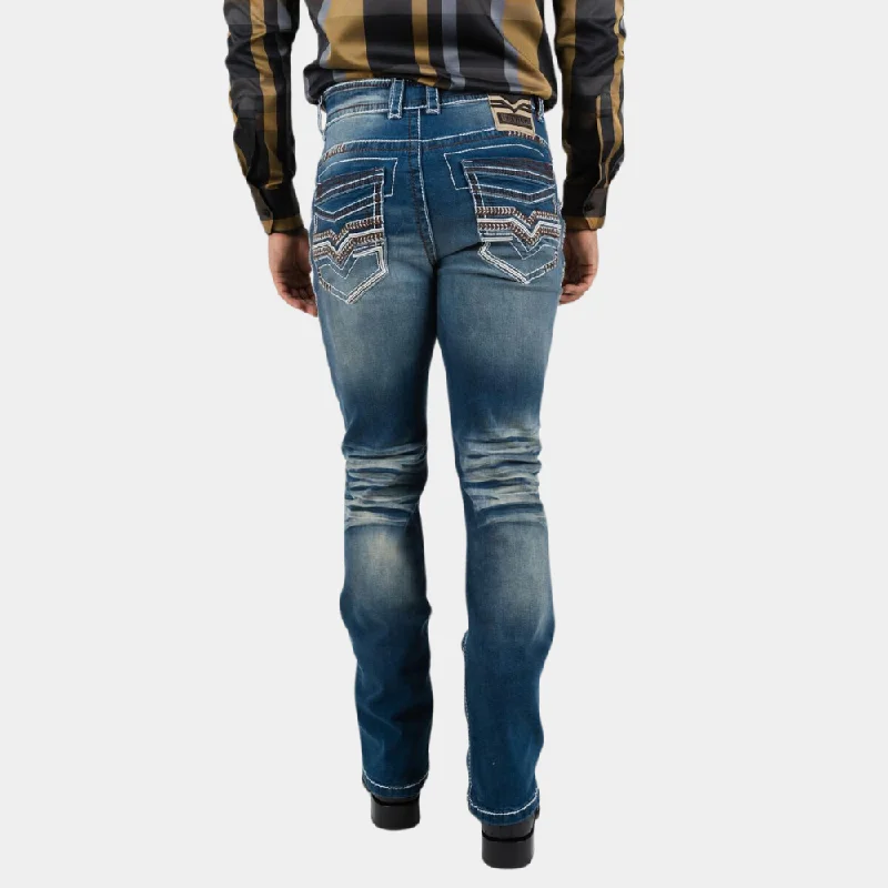 Relaxed Jeans for Comfortable -Platini Men's Holt Boot Cut Jeans