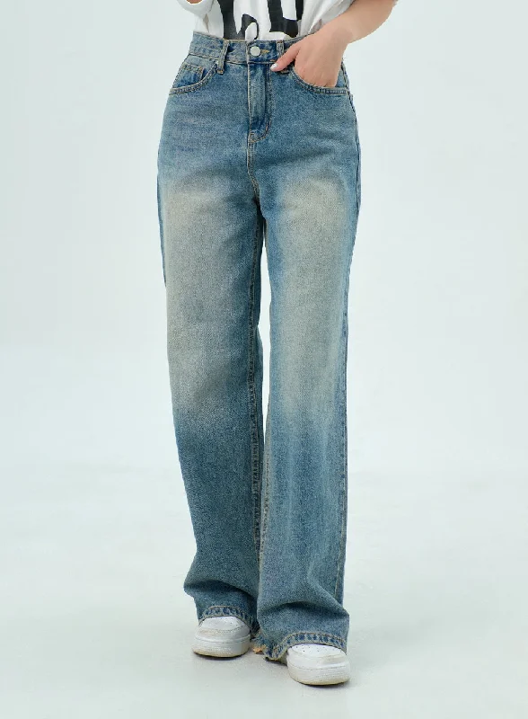 Casual Friday Jeans for Relaxed -Ripped Hem Jeans BY316