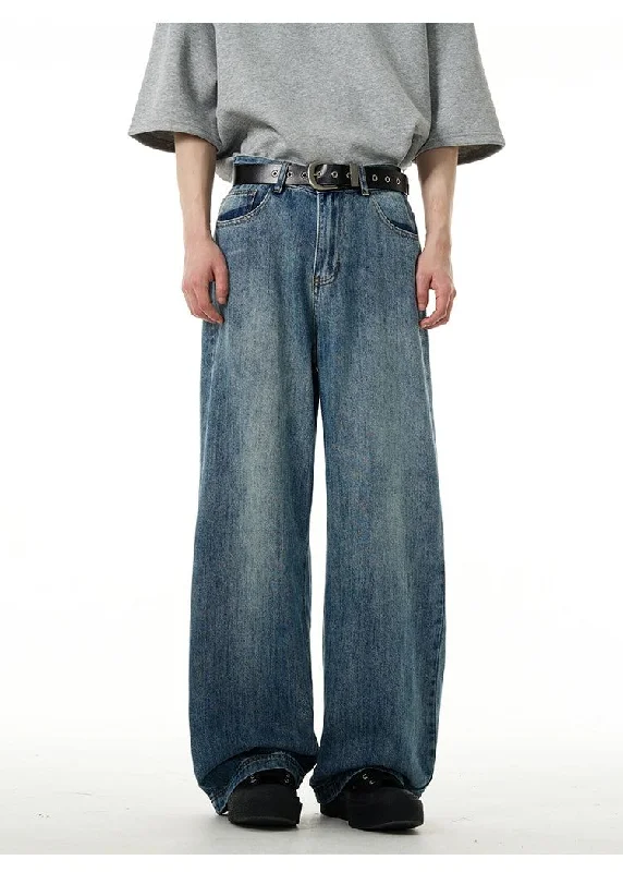 Father's Day Jeans for Present -Acid Washed Baggy Jeans