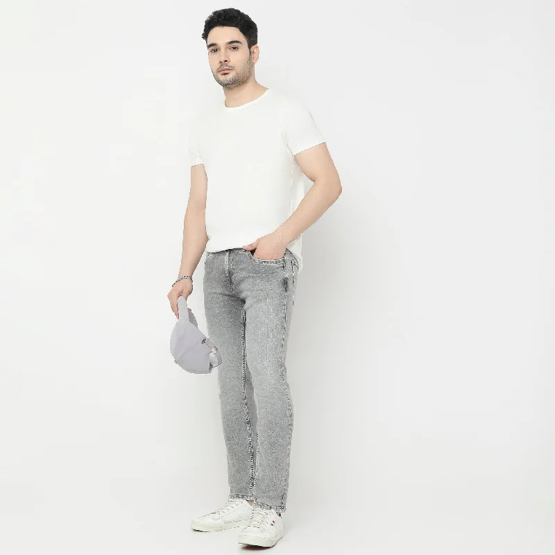 Club Jeans for Social -Slim Fit Bleached Towel Look Jeans