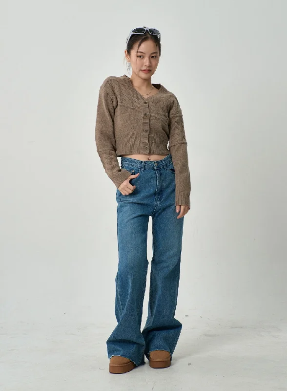 Bermuda Shorts Jeans for Modesty -Wide Leg Bootcut Jeans CD15