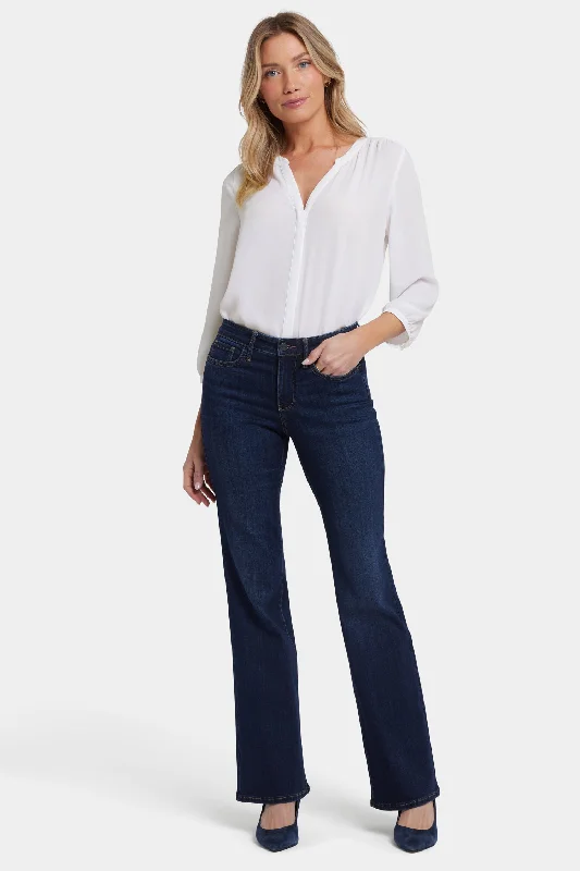 Raw Hem Jeans for Trendy -Ava Flared Jeans - River Bridge