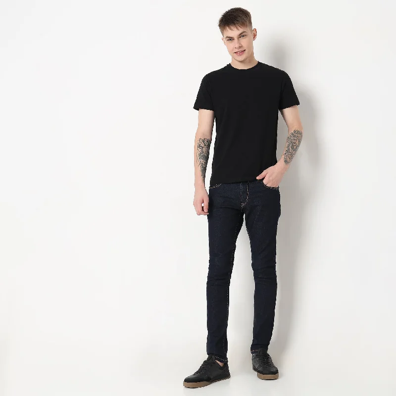 Acid Wash Jeans for Vintage -Union of Denim® - Origin Indigo Denim Pre-Wash - Skinny Fit Jeans with E-Fast Stretch