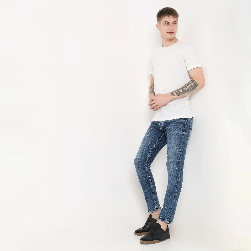 Stonewashed Jeans for Softness -Skinny Comfort Jeans