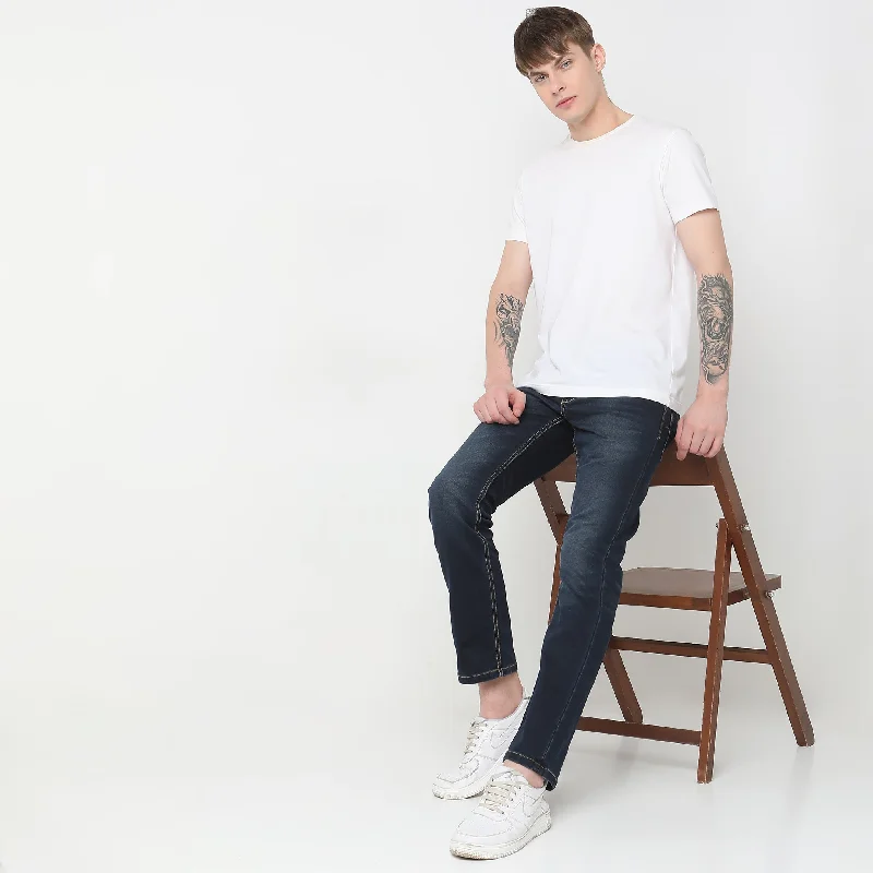 Light Wash Jeans for Casual -Straight Fit Jeans