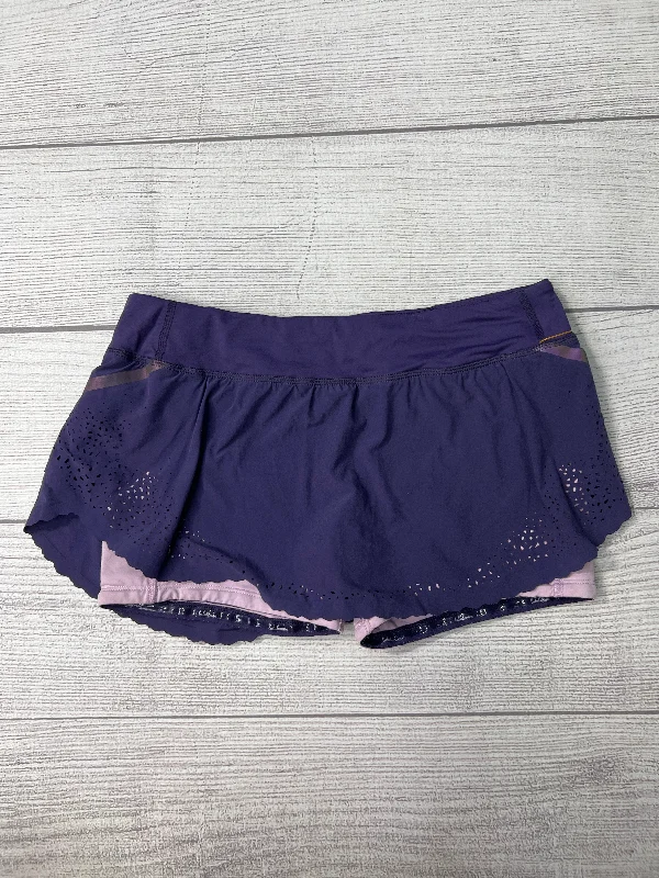 Sports pants with stretchy seams move freely -Athletic Skirt Skort By Lululemon In Purple, Size: 6