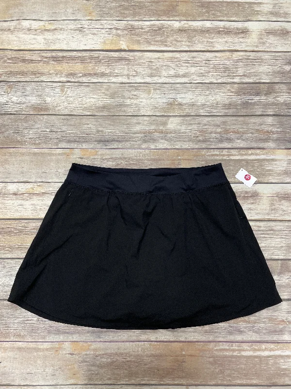 Classic sports pants in black suit all -Athletic Skort By Old Navy In Black, Size: 2x