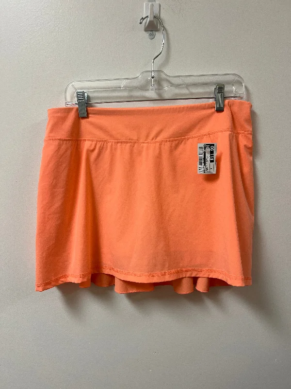 Sports pants with bright hues lift spirits -Athletic Skirt By Kyodan In Orange, Size: M