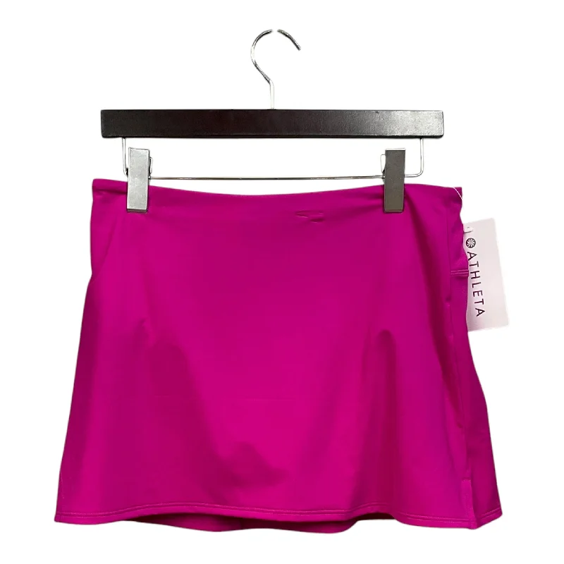 Sports pants for spring runs feel light -Athletic Skirt By Athleta In Pink, Size: M