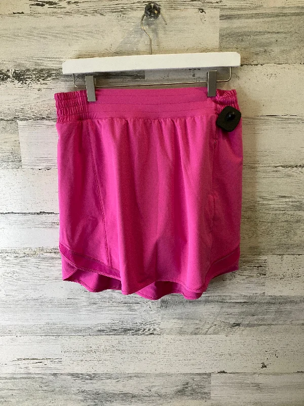 Sports pants with supportive bands feel great -Athletic Skort By Lululemon In Pink, Size: 10