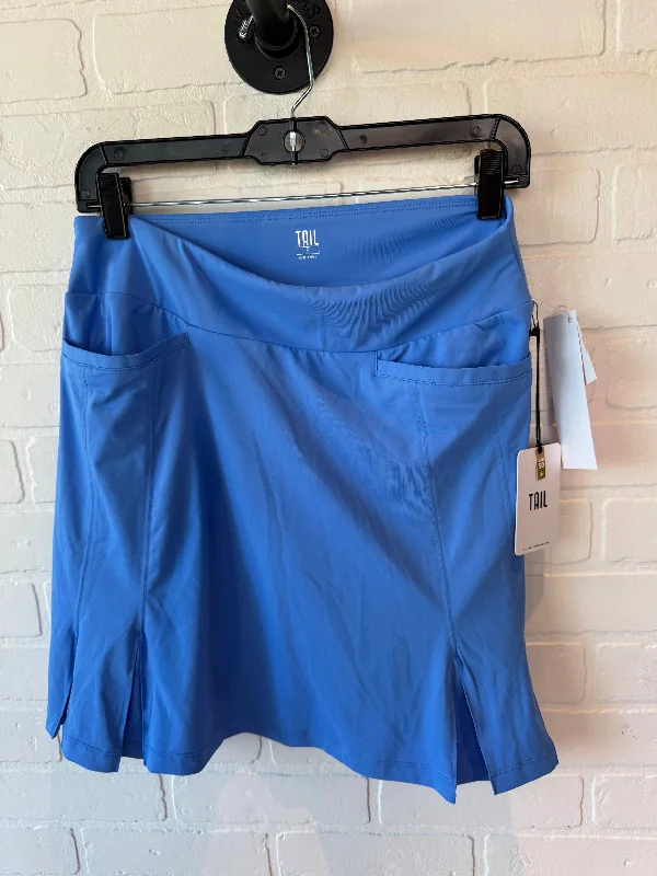 Sports pants for evening jogs reflect light -Athletic Skirt By Tail In Blue, Size: 4