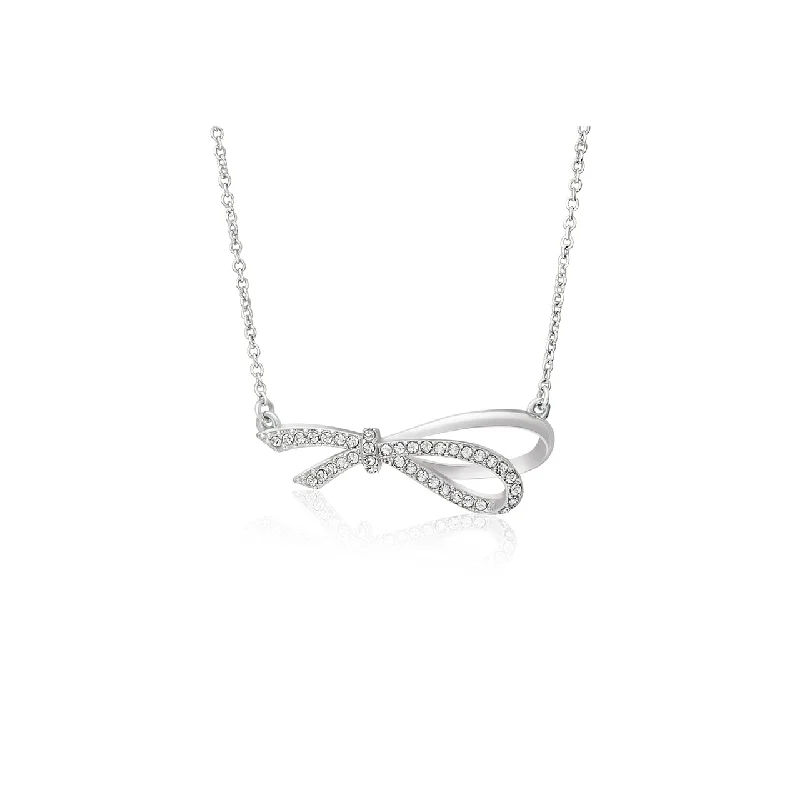 Unique necklaces and pendants with vintage-inspired designs for timeless appeal-Infinity Bow Pendant