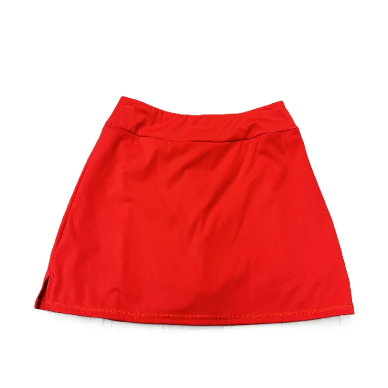 Sports pants with elastic hems stretch nicely -Athletic Skirt By LouKeith In Red, Size: S