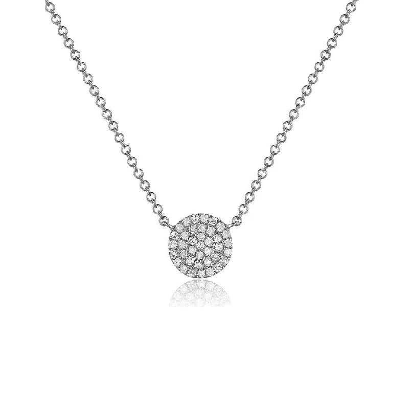 Unique necklaces and pendants with tree of life motifs for nature-inspired elegance-0.12 ctw Diamond Pave Necklace