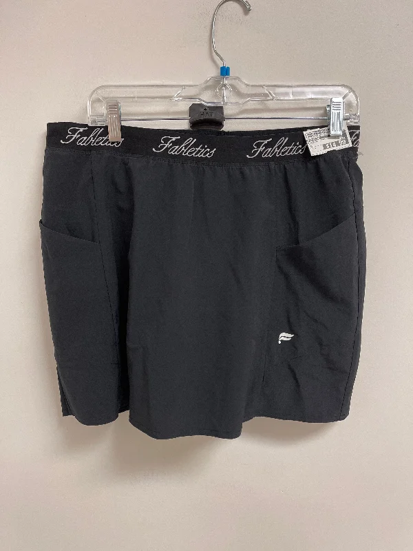 Stylish sports pants for gym workouts look great -Athletic Skort By Fabletics In Black, Size: Xl