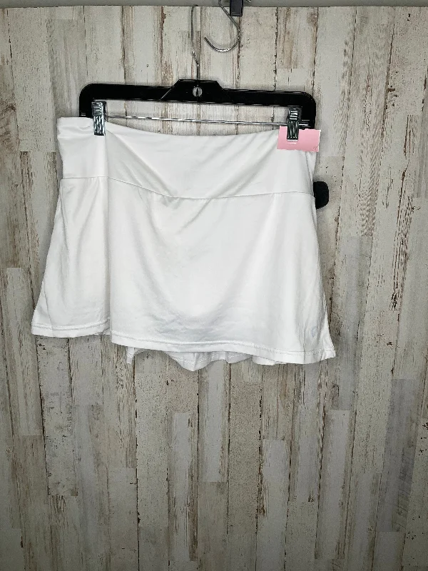 Sports pants with timeless charm stay chic -Athletic Skirt By Zyia In White, Size: Xl