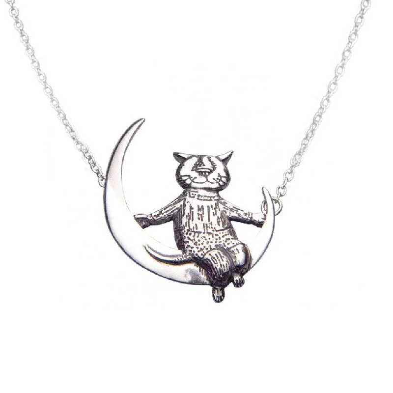 Necklaces and pendants with star-shaped designs for a whimsical, celestial touch-Gorey Cat Necklace