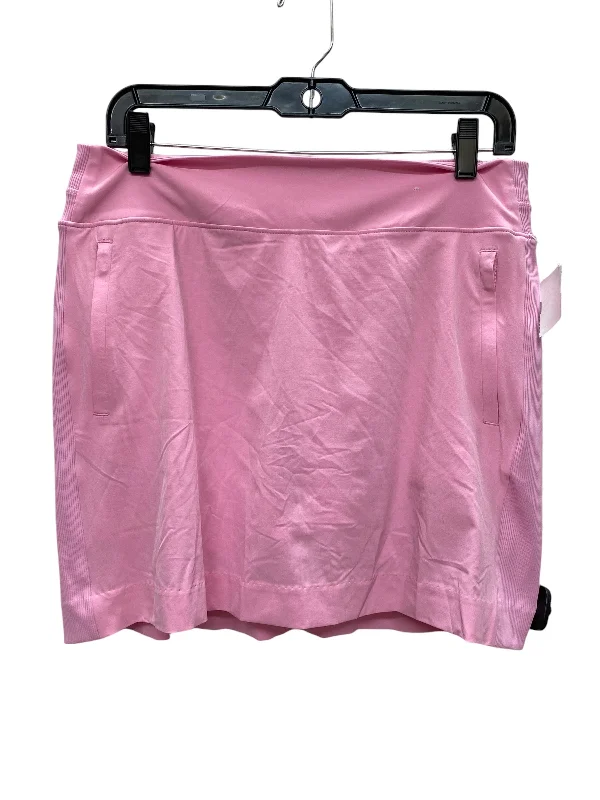 Sports pants with soft linings pamper skin -Athletic Skort By Members Mark In Pink, Size: M