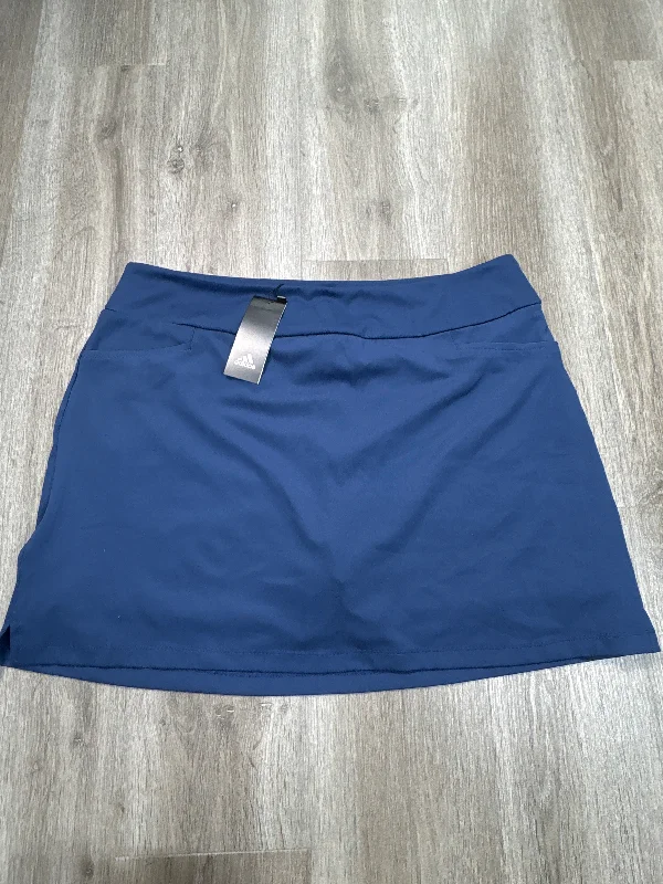 Sports pants with sturdy threads last long -Athletic Skort By Adidas In Blue, Size: Xl