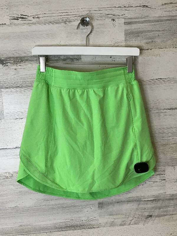 Sports pants with vibrant tones feel lively -Athletic Skort By Lululemon In Green, Size: 6