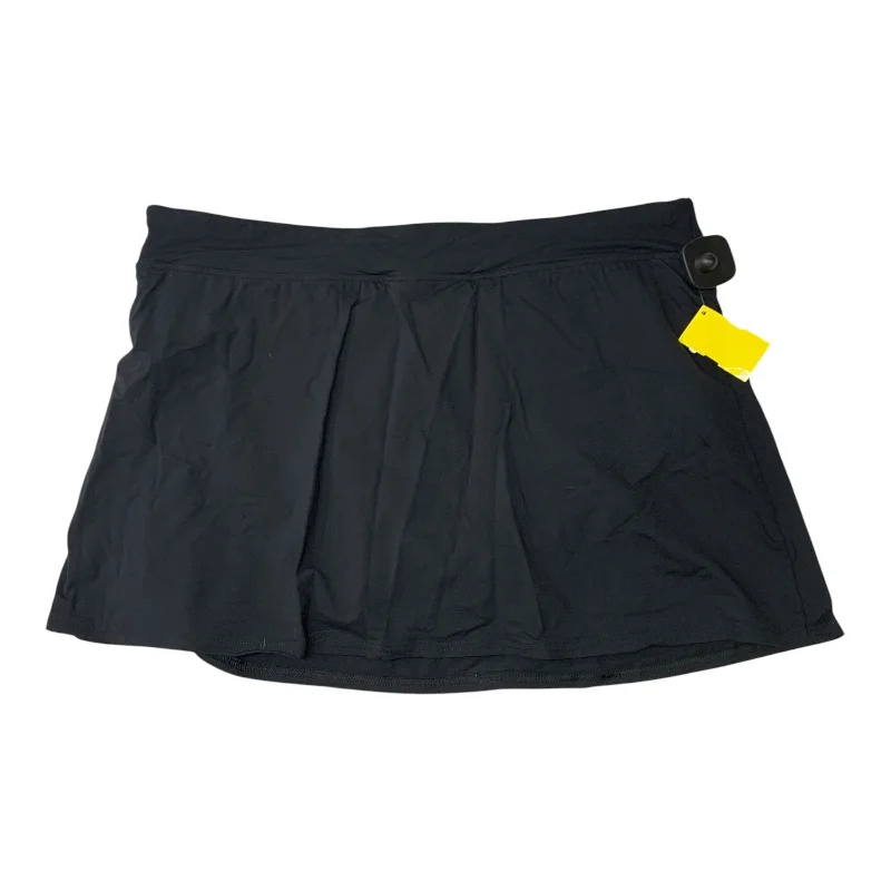 Sports pants with lightweight builds stay easy -Athletic Skort By Lands End In Black, Size: Xl