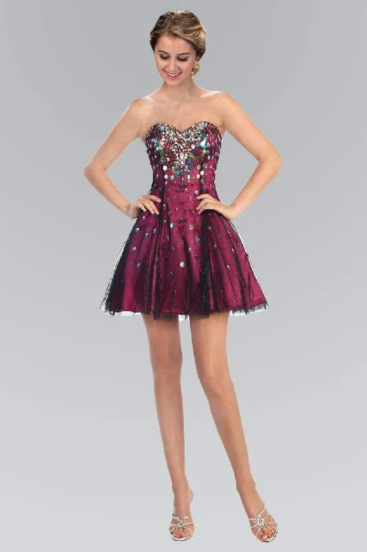 Plus size dresses for celebrations shine with style -Elizabeth K - GS1023 Sequined Sweetheart Affordable Prom Dress