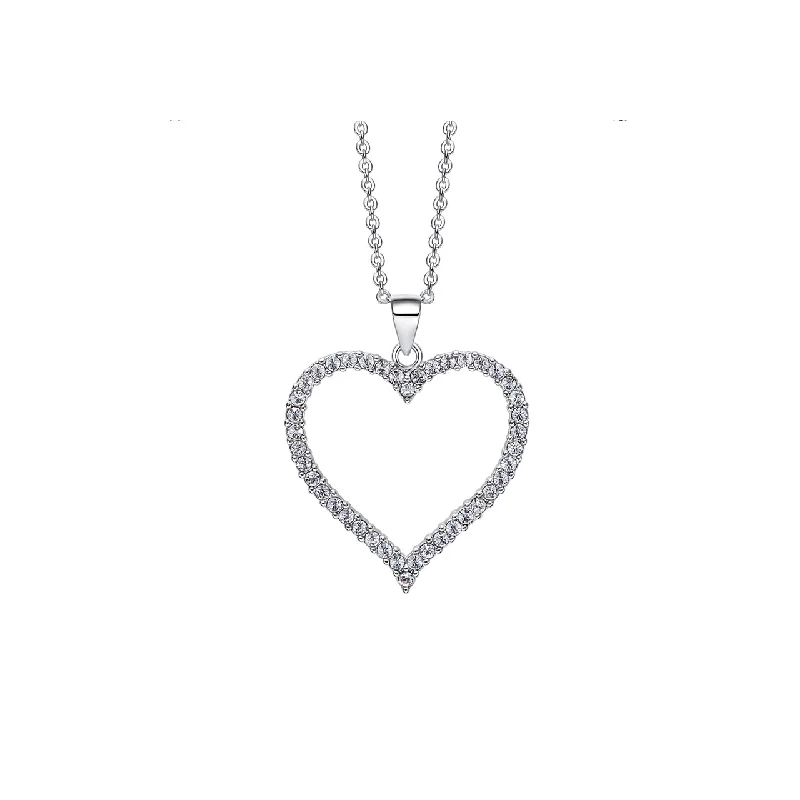 Best necklaces and pendants with infinity hearts for a romantic, eternal symbol-Bordered Heart Pendant