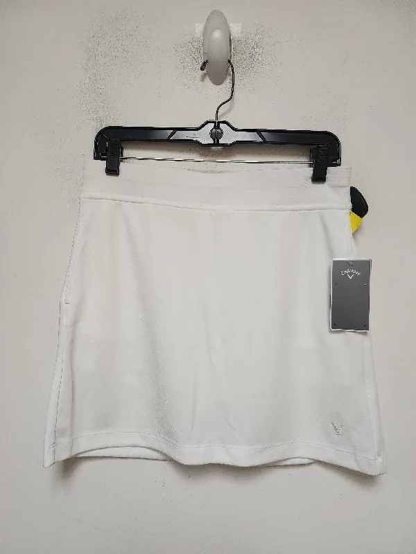 Sports pants with unique logos stand out -Athletic Skirt By Callaway In White, Size: S