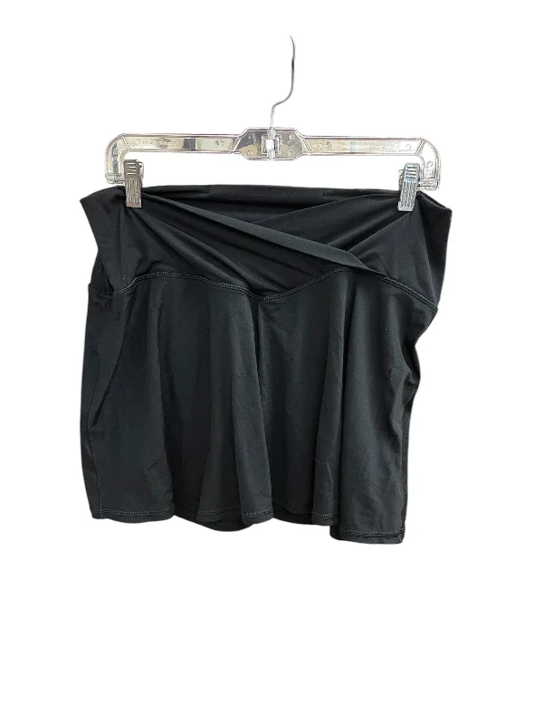 Sports pants for active nights glow subtly -Athletic Skirt By Aerie In Black, Size: Xl