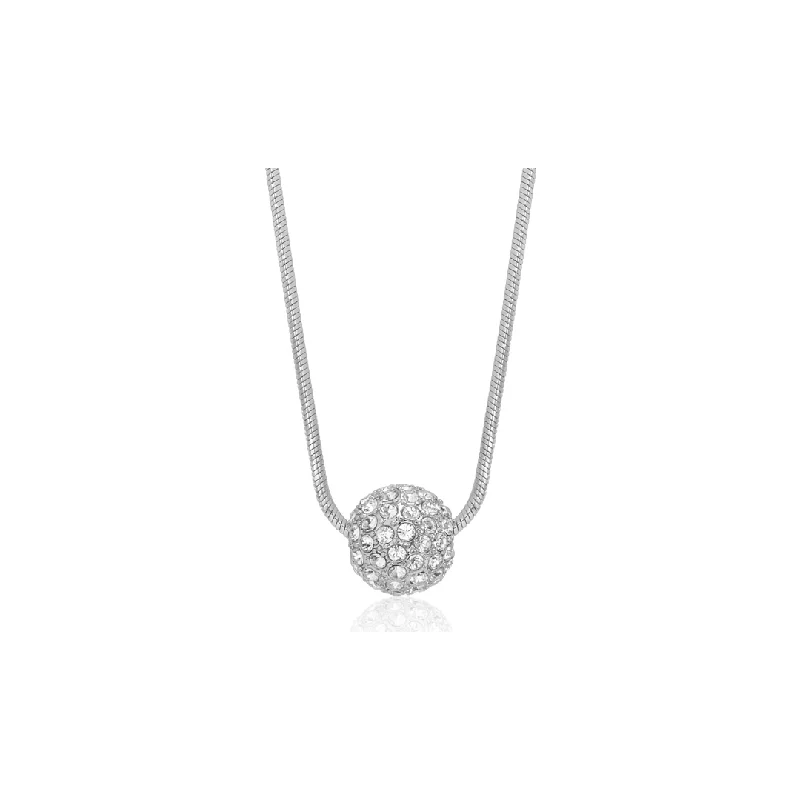 Trendy necklaces and pendants with statement pieces for a bold fashion statement-Pave Fireball Pendant