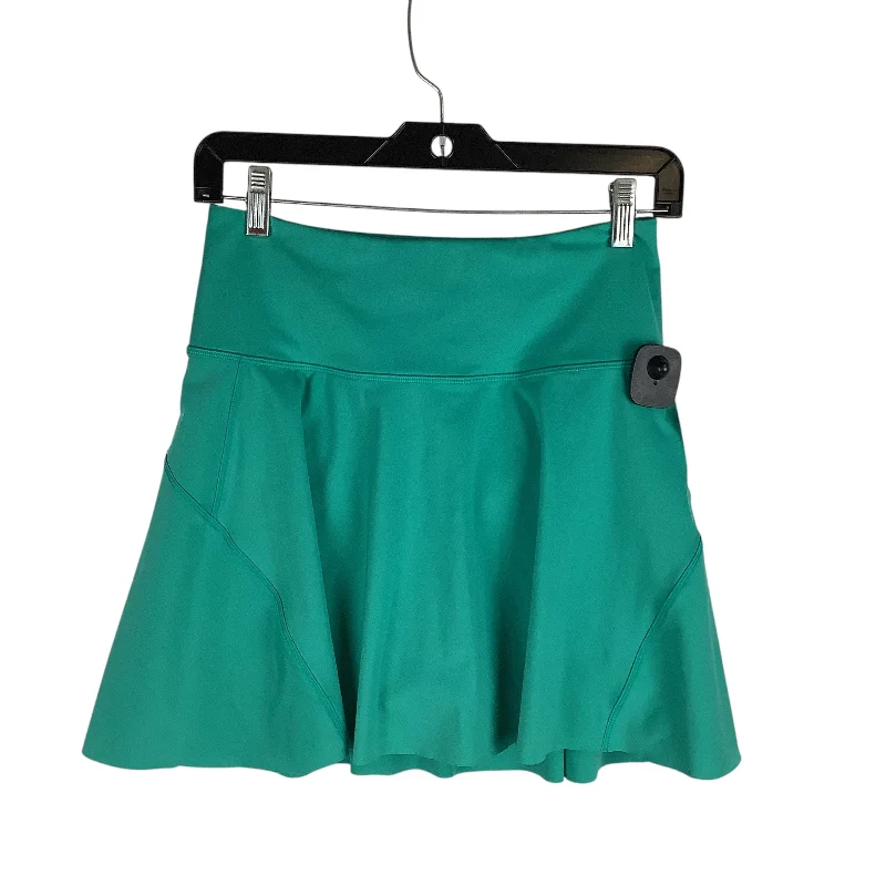 Sports pants with unique stitching add charm -Athletic Skort By Athleta In Teal, Size: Xs