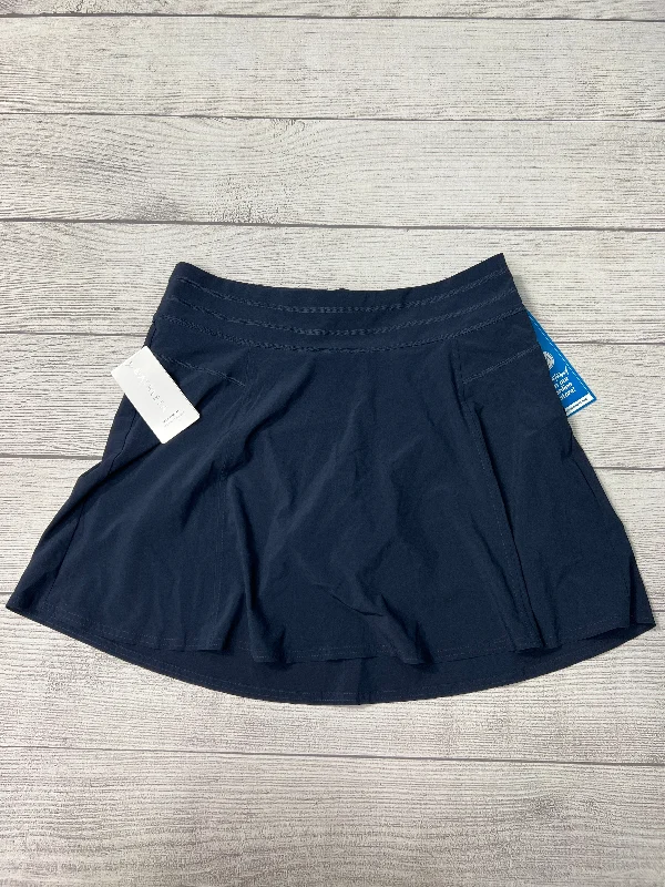 Sports pants for spring runs feel light -Athletic Skirt Skort By Athleta In Navy, Size: L