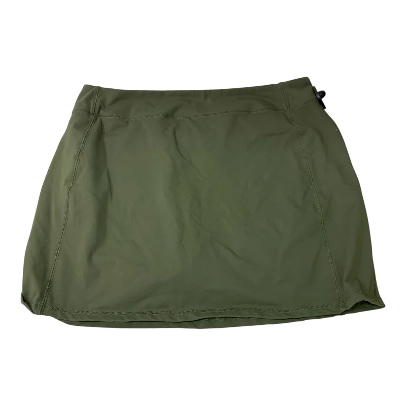 Sports pants with sleek joggers look smart -Athletic Skort By Lands End In Green, Size: L