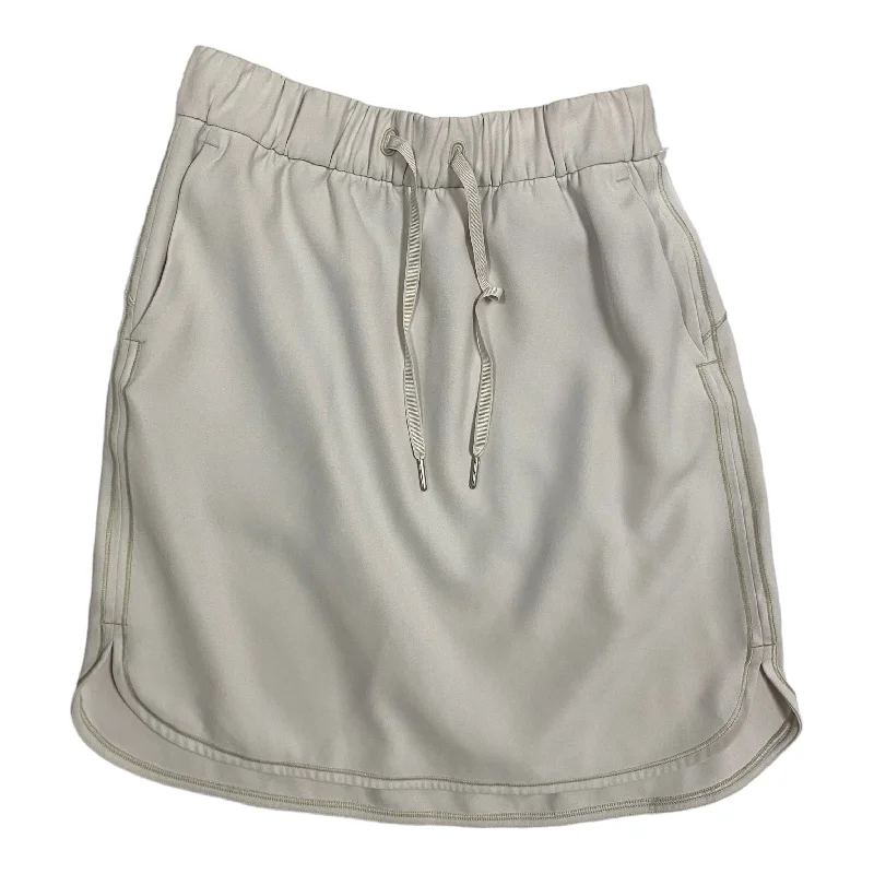 Sports pants with flexible fits adapt well -Athletic Skirt By Lululemon In Cream, Size: 6