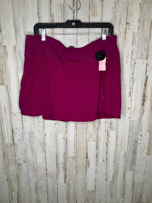 Sports pants in neutral tones pair nicely -Purple Athletic Skirt Athleta, Size Xl