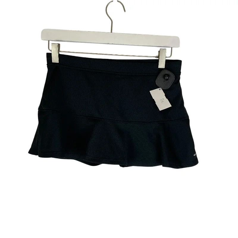 Sports pants featuring striped details add style -Athletic Skort By Bcg In Black, Size: L