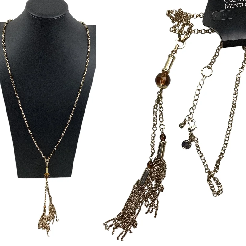 Beautiful necklaces and pendants with butterfly motifs for a whimsical style-Necklace Lariat & Y-drop By Talbots