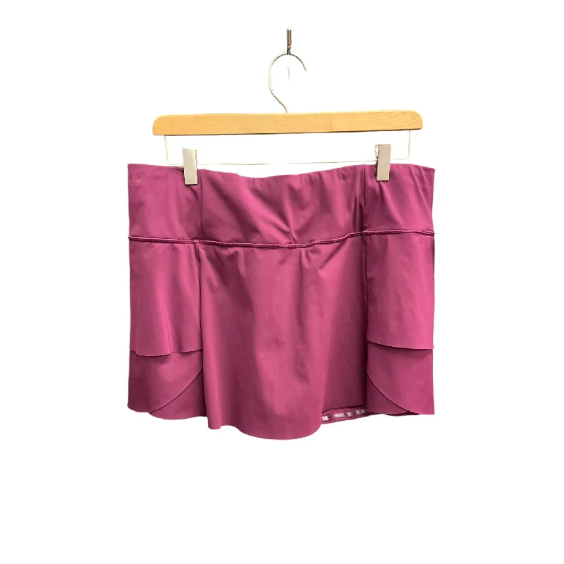 Sports pants with muted shades blend well -Athletic Skort By Athleta In Purple, Size: L