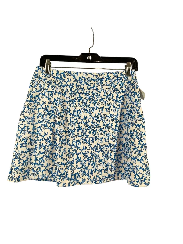 Trendy sports pants with bold colors stand out -Athletic Skort By Tommy Bahama In Blue & White, Size: M