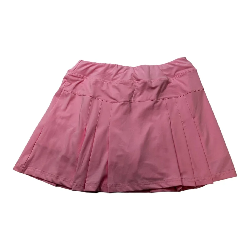 Sports pants with tough fabrics endure wear -Athletic Skirt Skort By Cmf In Candy Pink, Size: S