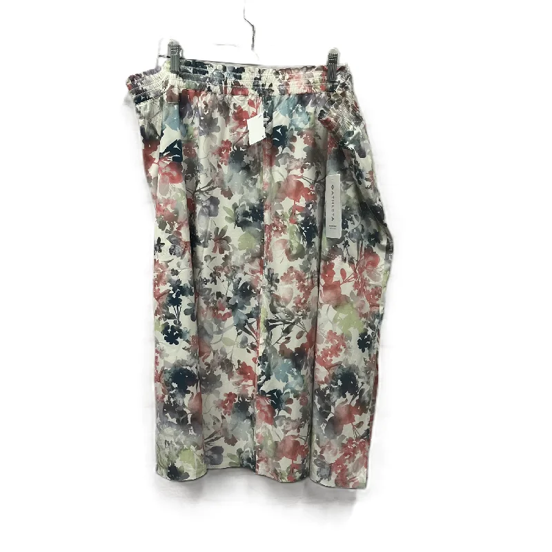 Sports pants for long sessions fit well -Athletic Skirt By Athleta In Floral Print, Size: 3x