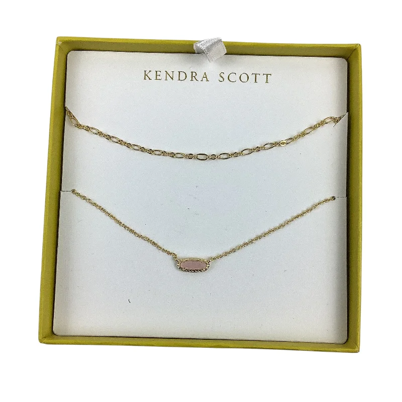 Stunning necklaces and pendants with ruby gemstones for a luxurious red hue-Necklace Designer By Kendra Scott, Size: 02 Piece Set